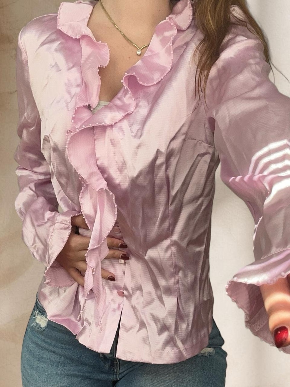 Y2K Beliza Ruffle Top